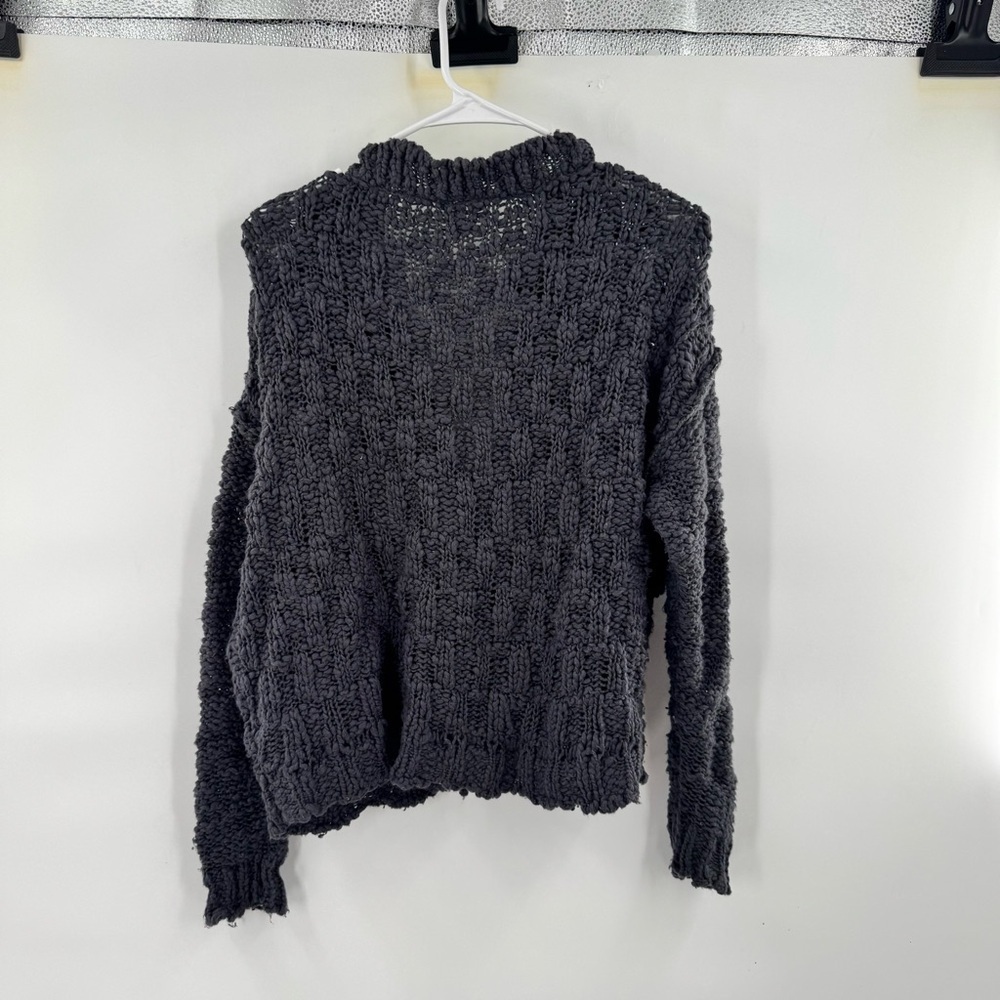 Free people Chunky Knit Gray Sweater size SP - Picture 7 of 7